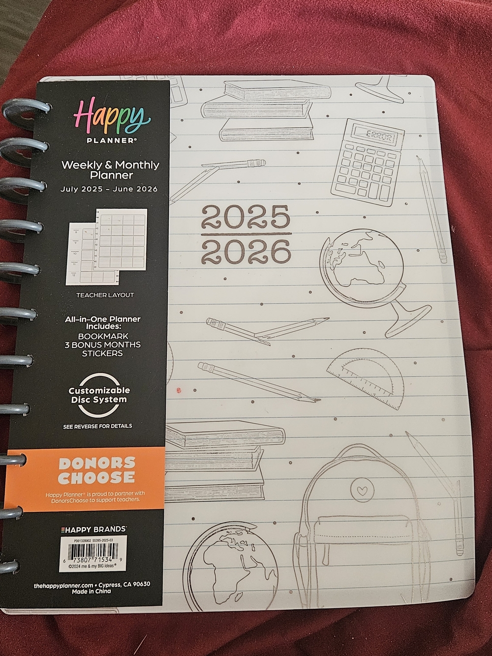 Happy Planner White & Rose Gold 2025-2026 Weekly & Monthly Planner
